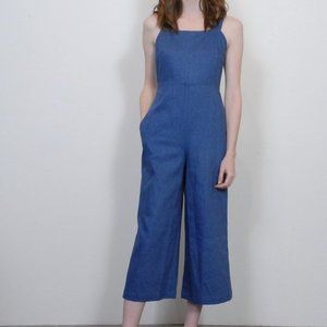 No. 6 Dublin Cross-Back Overalls in Denim